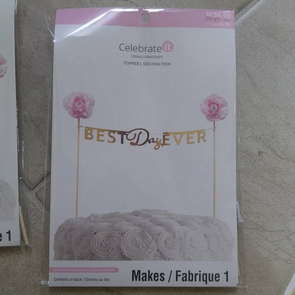 Celebrate it pink toppers